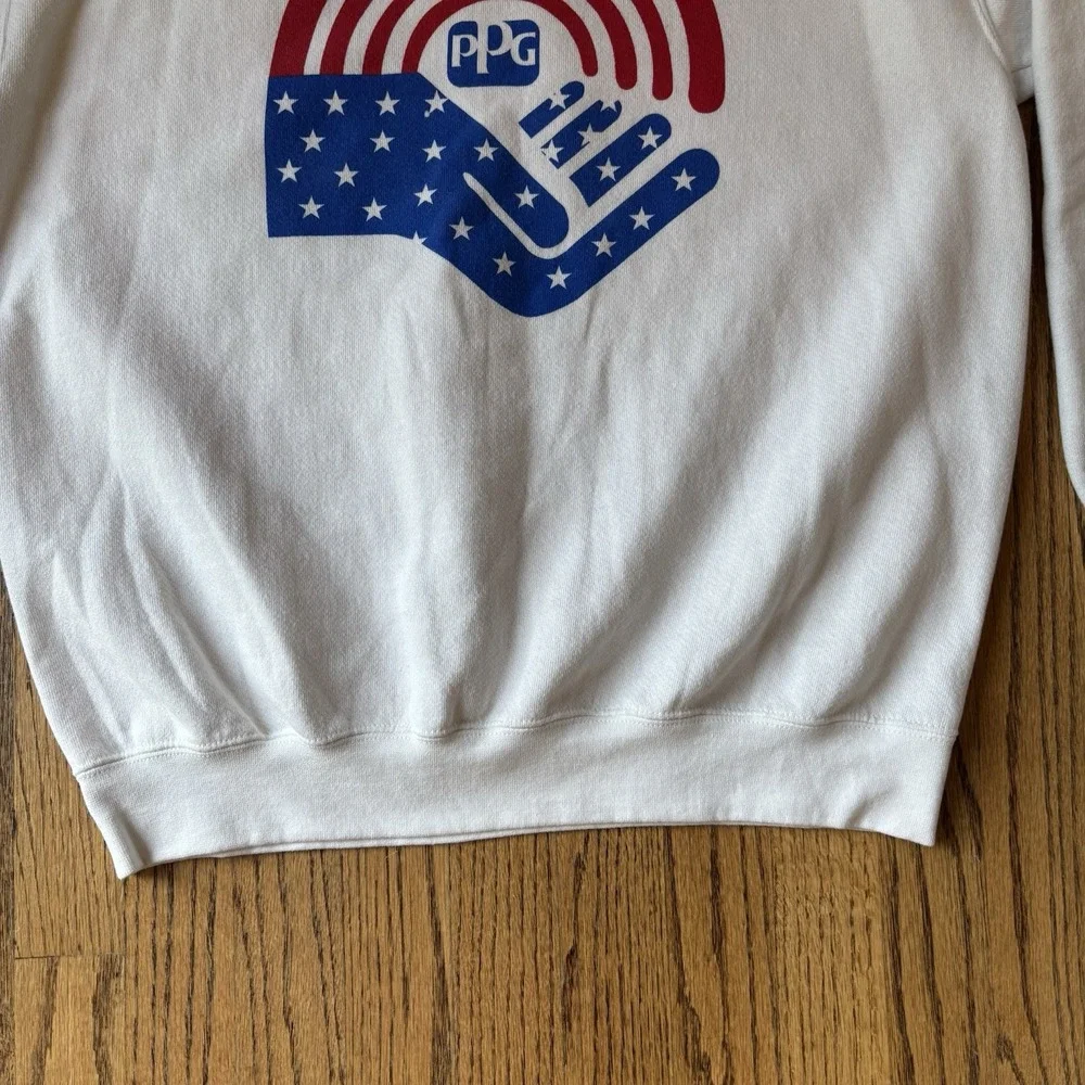 Lee vintage Sweatshirt pPG Americana‎ Sz Large Unisex Cotton Blend - Picture 4 of 11